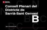 SSTG Consell Plenari del Districte de Sarrià-Sant Gervasi 6/3/2014