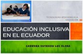 EDUCACIÓN INCLUSIVA EN EL ECUADOR