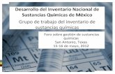 Desarrollo del Inventario Nacional de Sustancias Químicas de México
