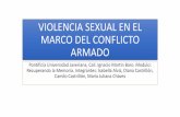 Violencia sexual en el marco del conflicto armado