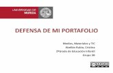 Defensa de mi portafolio (Medios, materiales y TIC)
