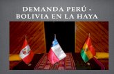 Demanda Boliviana a Chile en La Haya - Abril 2014