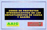 Censo de proyecto etnoeducativos del cauca y nariño