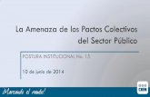 La Amenaza de los Pactos Colectivos del Sector Público