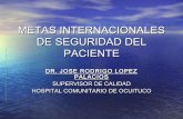 Metas internacionales de seguridad del paciente