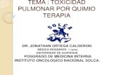 Toxicidad pulmonar por quimio terapia