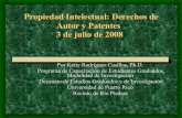Propiedad Intelectual Derechos De Autor Y Patentes 1ro De Julio 2008 2