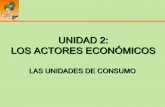 Unidad II Actores Economicos.  Las Unidades de Consumo