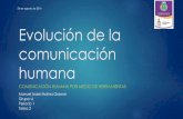 Evolución de la comunicación humana: Comunicación humana por medio de herramientas