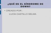 El sindrome de down