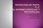 TECNOLOGÍA DE PUNTA ,T.I.C Y USO DEL INTERNET