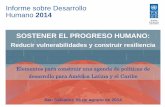 Informe mundial PNUD 2014 Sostener el Desarrollo Humano Construir resiliencia