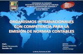 Organismos Internacionales con Competencia en Adopción de las Normas Internacionales de Información Financiera (NIIF)