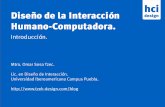 Introducción al Diseño de la Interacción Humano-Computadora