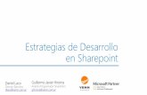 Estrategias de desarrollo en sharepoint