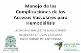 Manejo de las complicaciones acceso en hemodialisis