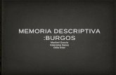 MEMORIA DESCRIPTIVA BURGOS
