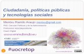 Ciudadanía, políticas públicas y tecnologías sociales