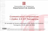 Comunicació corporativa i @plec 2.0 ST Tarragona. Núria Vives