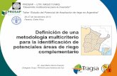 Definición de una metodología multicriterio para la indentificación de potenciales áreas de riego complementario