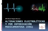 Alteraciones electrolíticas y por intoxicación medicamentosa (ekg
