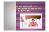 Complicaciones hepáticas asociadas al uso de la nutrición parenteral