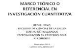 Marco teórico o referencial en investigación cuantitativa.
