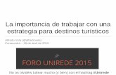 Estrategia de Marketing para Destinos Turísticos : Caso Pontevedra