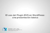 El funcionamiento del plug-in BVS en WordPress