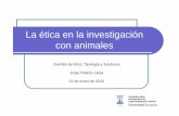 La etica en la investigacion con animales