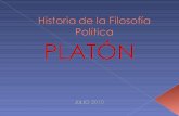 Platón historia de la filosofía política