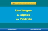 Una lengua de signos en pakistán.