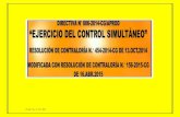 DIRECTIVA N° 006-2014-CG/APROD “EJERCICIO DEL CONTROL SIMULTÁNEO”, MODIFICADA CON RESOLUCIÓN DE CONTRALORÍA N° 156-2015-CG DE 16.ABR.2015