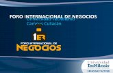 1er Foro Internacional de Negocios Culiacan Sinaloa