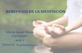 Beneficios de la meditación