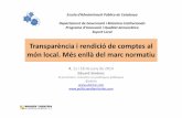 Transparència i rendició de comptes al món local - Curs EAPC