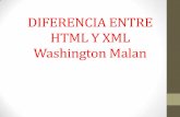 Diferencias entre HTML & XML (W. Malan)