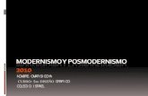 Modernismo y posmodernismo