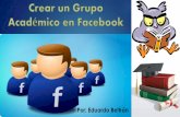 Crear un Grupo Académico en Facebook