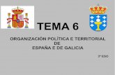 Tema 6 Organización política e territorial de España