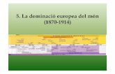 5. LA DOMINACIÓ EUROPEA DEL MÓN 1870-1914 1 BAT. 2014-15