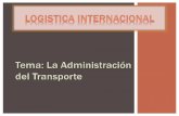 Administración del transporte