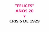 Felices años 20 y crisis de 1929 (1º bachillerato).