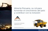 PERUMIN 31: Minería peruana, su rol para fomentar el crecimiento del país y contribuir con la inclusión