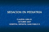 Sedacion En Pediatria