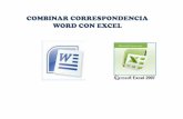 Combinar Correspondencia Word   Excel