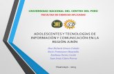 Adolcescentes y TICs en la Región Junín