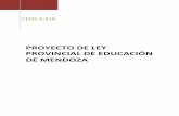 Proyecto de ley provincial de educación de Mendoza