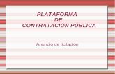 Plataforma de contratación pública