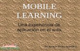 Mobile Learning: una experiencia de aplicación en el aula